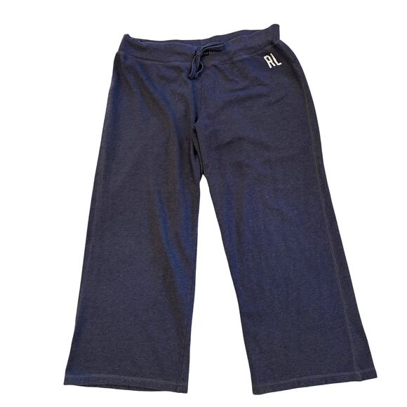 Vtg Polo Jeans Co Ralph Lauren Sweatpants Mens Size XL Blue Wide Leg Distressed - Picture 1 of 10
